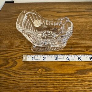 Vintage Princess House Lead Crystal Sleigh EUC